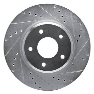 DFC® - Premium Drilled and Slotted Front Passenger Side Brake Rotor