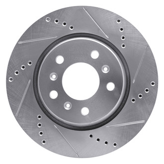 DFC® - Premium Drilled and Slotted Front Passenger Side Brake Rotor