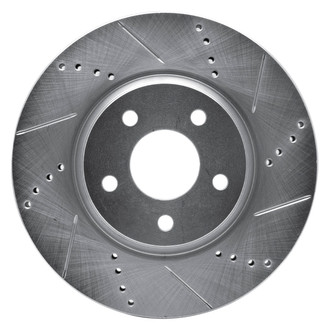 DFC® - Premium Drilled and Slotted Front Passenger Side Brake Rotor
