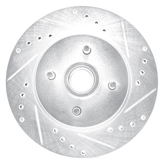 DFC® - Premium Drilled and Slotted Front Passenger Side Brake Rotor