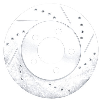 DFC® - Premium Drilled and Slotted Front Passenger Side Brake Rotor
