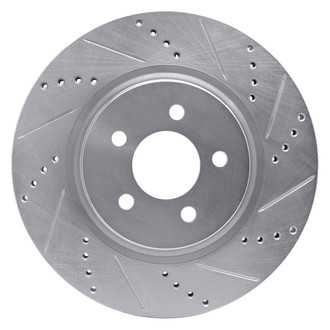 DFC® - Premium Drilled and Slotted Front Passenger Side Brake Rotor