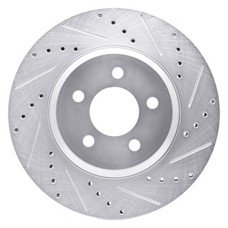 DFC® - Premium Drilled and Slotted Front Passenger Side Brake Rotor