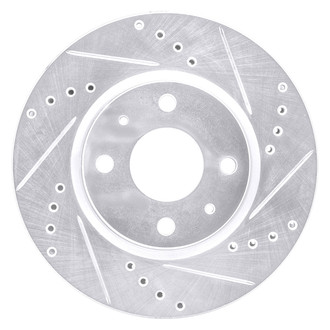 DFC® - Premium Drilled and Slotted Front Passenger Side Brake Rotor