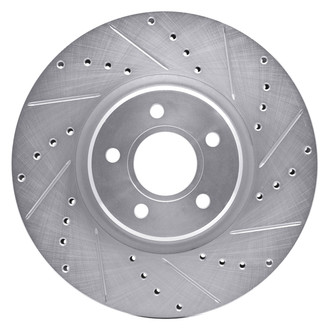 DFC® - Premium Drilled and Slotted Front Passenger Side Brake Rotor