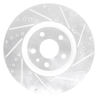 DFC® - Premium Drilled and Slotted Front Passenger Side Brake Rotor