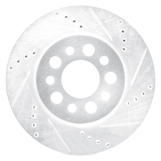 DFC® - Premium Drilled and Slotted Front Passenger Side Brake Rotor