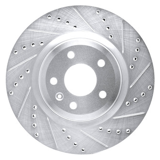 DFC® - Premium Drilled and Slotted Front Passenger Side Brake Rotor