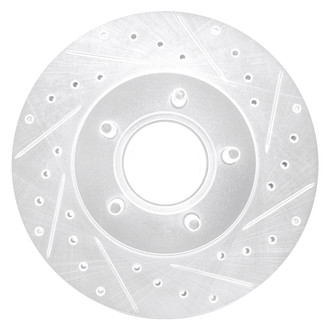 DFC® - Premium Drilled and Slotted Front Passenger Side Brake Rotor