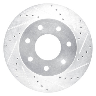DFC® - Premium Drilled and Slotted Front Passenger Side Brake Rotor