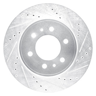 DFC® - Premium Drilled and Slotted Front Passenger Side Brake Rotor