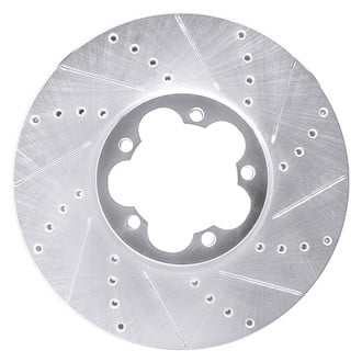 DFC® - Premium Drilled and Slotted Front Passenger Side Brake Rotor
