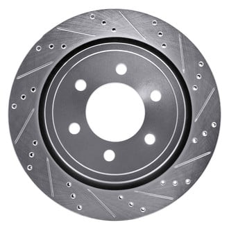 DFC® - Premium Drilled and Slotted Rear Passenger Side Brake Rotor