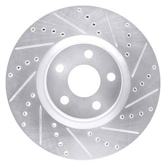 DFC® - Premium Drilled and Slotted Front Passenger Side Brake Rotor