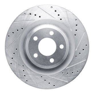 DFC® - Premium Drilled and Slotted Front Passenger Side Brake Rotor
