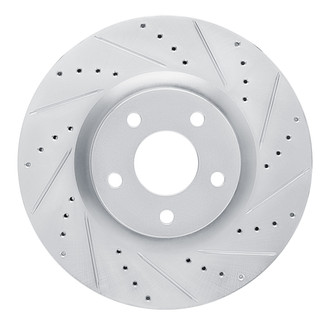 DFC® - Premium Drilled and Slotted Front Passenger Side Brake Rotor