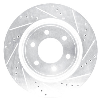 DFC® - Premium Drilled and Slotted Front Passenger Side Brake Rotor