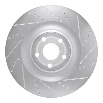 DFC® - Premium Drilled and Slotted Front Passenger Side Brake Rotor