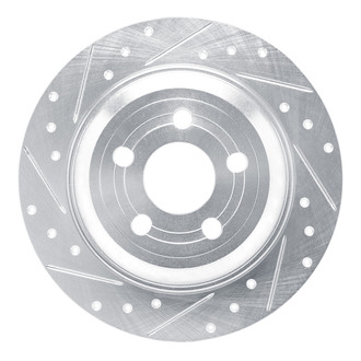 DFC® - Premium Drilled and Slotted Rear Driver Side Brake Rotor