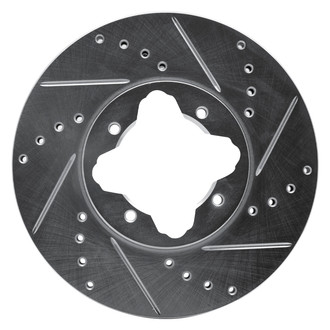 DFC® - Premium Drilled and Slotted Front Passenger Side Brake Rotor