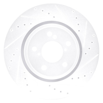 DFC® - Premium Drilled and Slotted Front Passenger Side Brake Rotor