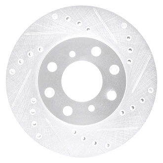 DFC® - Premium Drilled and Slotted Front Passenger Side Brake Rotor