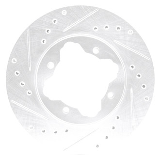DFC® - Premium Drilled and Slotted Front Driver Side Brake Rotor