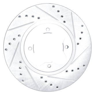 DFC® - Premium Drilled and Slotted Front Passenger Side Brake Rotor