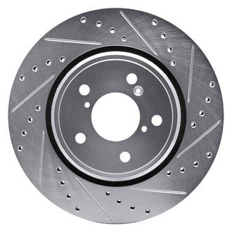 DFC® - Premium Drilled and Slotted Front Passenger Side Brake Rotor