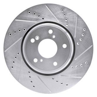 DFC® - Premium Drilled and Slotted Front Passenger Side Brake Rotor