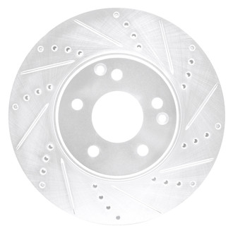 DFC® - Premium Drilled and Slotted Front Passenger Side Brake Rotor