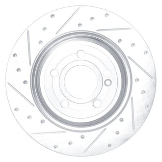 DFC® - Premium Drilled and Slotted Rear Driver Side Brake Rotor