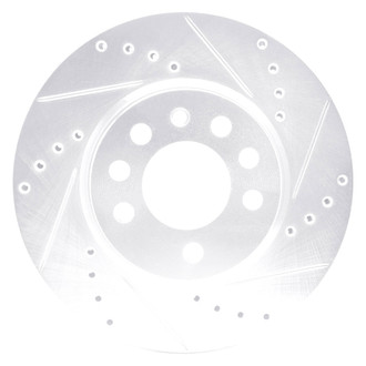 DFC® - Premium Drilled and Slotted Front Passenger Side Brake Rotor