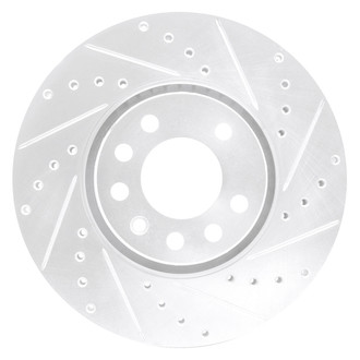 DFC® - Premium Drilled and Slotted Front Passenger Side Brake Rotor