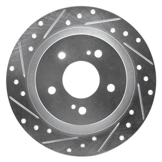 DFC® - Premium Drilled and Slotted Rear Driver Side Brake Rotor