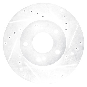 DFC® - Premium Drilled and Slotted Front Passenger Side Brake Rotor