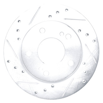 DFC® - Premium Drilled and Slotted Front Driver Side Brake Rotor