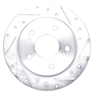 DFC® - Premium Drilled and Slotted Rear Passenger Side Brake Rotor