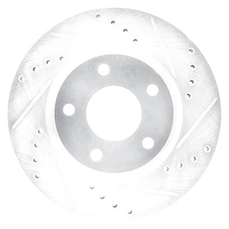 DFC® - Premium Drilled and Slotted Front Passenger Side Brake Rotor