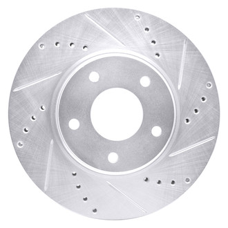 DFC® - Premium Drilled and Slotted Front Passenger Side Brake Rotor