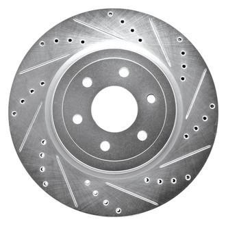 DFC® - Premium Drilled and Slotted Front Passenger Side Brake Rotor