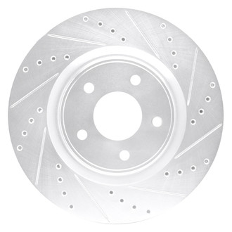 DFC® - Premium Drilled and Slotted Front Passenger Side Brake Rotor