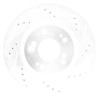DFC® - Premium Drilled and Slotted Front Passenger Side Brake Rotor