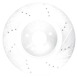 DFC® - Premium Drilled and Slotted Front Passenger Side Brake Rotor