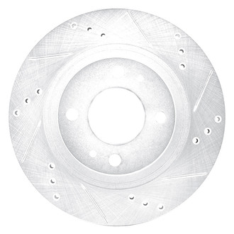DFC® - Premium Drilled and Slotted Front Passenger Side Brake Rotor