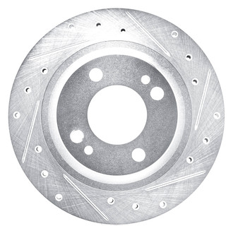DFC® - Premium Drilled and Slotted Front Passenger Side Brake Rotor