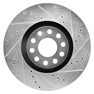 DFC® - Premium Drilled and Slotted Front Passenger Side Brake Rotor