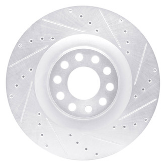 DFC® - Premium Drilled and Slotted Front Passenger Side Brake Rotor