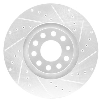 DFC® - Premium Drilled and Slotted Front Passenger Side Brake Rotor