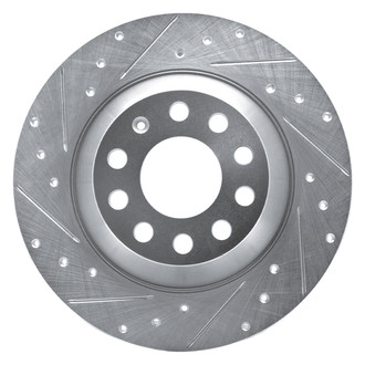DFC® - Premium Drilled and Slotted Rear Driver Side Brake Rotor